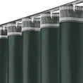 Zasłona DORA z gładkiej i miękkiej w dotyku tkaniny o welurowej strukturze - 160 x 240 cm - ciemnozielony 8