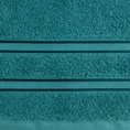 Ręcznik MANOLA z bordiurą podkreśloną żakardowymi paseczkami - 30 x 50 cm - turkusowy 2