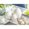 Figurka z dolomitu - jajko wielkanocne zdobione kryształkami - 11 x 4 x 15 cm - biały 5