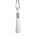 Dekoracyjny sznur do upięć z chwostem zdobionym kryształkami, styl glamour - dł. 74 cm - biały 2