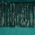 Zasłona JASPER z welwetu zdobiona połyskującym pasem cekinów - 140 x 250 cm - ciemnoturkusowy 11