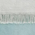 Koc DUO dwukolorowy bawełniano-akrylowy  z frędzlami, dwustronny - 150 x 200 cm - kremowy 3