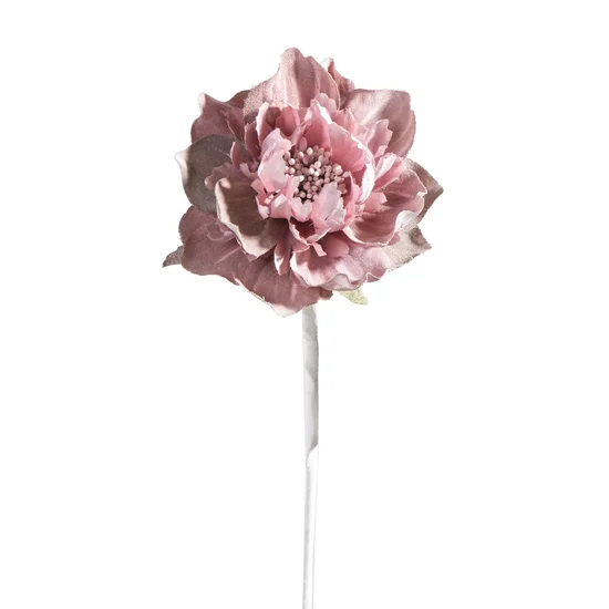 ANEMON kwiat sztuczny dekoracyjny z płatkami z jedwabistej tkaniny - ∅ 8 x 64 cm - jasnoróżowy