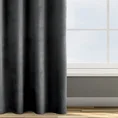 DESIGN 91 Zasłona ROSA z jednokolorowego miękkiego welwetu - 140 x 250 cm - czarny 1
