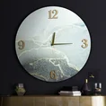 Dekoracyjny zegar ścienny w stylu nowoczesnym - 60 x 5 x 60 cm - srebrny 5