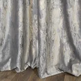 Zasłona  KORNELIA z miękkiej welwetowej tkaniny zdobiona szampańskim nadrukiem przypominającym marmur - 140 x 270 cm - szary 3