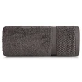 Ręcznik VILIA z puszystej i wyjątkowo grubej przędzy bawełnianej  podkreślony ryżową bordiurą - 70 x 140 cm - brązowy 3