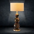 Lampa stołowa FABIO na szklanej podstawie w formie trzech bombek - ∅ 37 x 77 cm - brązowy 3