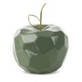 Figurka ceramiczna APEL - jabłko o geometrycznych kształtach - 16 x 16 x 13 cm - zielony 3