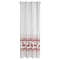 Świąteczna zasłona NOEL 1 z welwetu z wzorem w stylu skandynawskim - 140 x 250 cm - biały 6