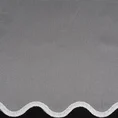 Firana LIZ 1 z gładkiej mikrosiateczki z lekkim połyskiem wykończona falą - 300 x 145 cm - biały 8
