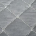 EUROFIRANY PREMIUM Narzuta z welwetu z haftowanym pikowaniem w geometryczny wzór karo - 170 x 210 cm - srebrny 4