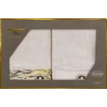 EWA MINGE Komplet ręczników CECIL w eleganckim opakowaniu, idealne na prezent! - 2 szt. 70 x 140 cm - beżowy 4