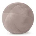 Poduszka dekoracyjna w formie kuli z welwetu GAJA - ∅ 24 cm - pudrowy 1