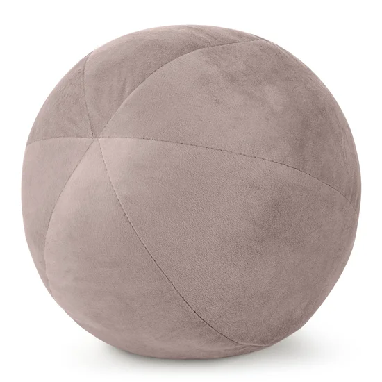Poduszka dekoracyjna w formie kuli z welwetu GAJA - ∅ 24 cm - pudrowy