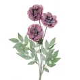 KAMELIA JAPOŃSKA sztuczny kwiat dekoracyjny z jedwabistej tkaniny - 70 cm - jasnofioletowy 1