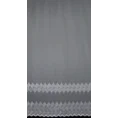 Tkanina firanowa błyszcząca mikrosiateczka ozdobiona fantazyjnym haftem - 180 cm - biały 8