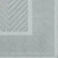 REINA LINE Dywanik łazienkowy z bawełny frotte zdobiony wzorem w zygzaki - 50 x 70 cm - srebrny 4