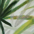 Obraz PAPIRUS ręcznie malowany na płótnie - 80 x 80 cm - zielony 2