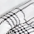 NOVA PRINT Komplet pościeli NIKA 20 z satyny bawełnianej z nadrukiem kraty - 220 x 200 cm - biały 5