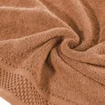 Ręcznik CARLO  z bordiurą z ażurowym wzorem - 50 x 90 cm - pomarańczowy 5
