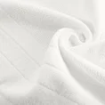 Ręcznik z drobną fakturą i miękką welwetową bordiurą - 50 x 90 cm - biały 5