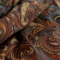 TERRA COLLECTION Komplet pościeli MOROCCO 4 z makosatyny bawełnianej z orientalnym motywem - 220 x 200 cm - bordowy 14