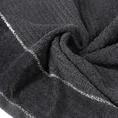 Ręcznik z welurową bordiurą przetykaną błyszczącą nicią - 70 x 140 cm - liliowy 5