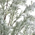 Zimowa gałązka z mrożonymi listeczkami - 10 x 32 cm - zielony 2