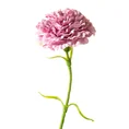 GOŹDZIK kwiat sztuczny dekoracyjny z płatkami z jedwabistej tkaniny - ∅ 8 x 40 cm - różowy 1