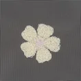 Firana dziecięca ELSA z kwiatuszkami haftowanymi puszystą nicią - 140 x 250 cm - biały 9