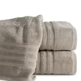 Ręcznik LAVIN z bawełny egipskiej zdobiony pasami - 50 x 90 cm - beżowy 1