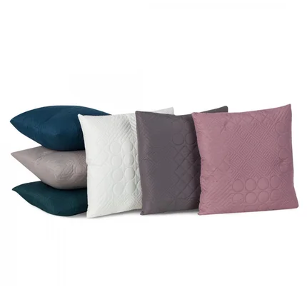 DESIGN 91 Poszewka BONI z patchworkowym motywem wytłaczanym techniką hot press DESIGN 91 Poszewka BONI z patchworkowym motywem wytłaczanym techniką hot press - 40 x 40 cm