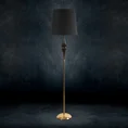 Lampa stojąca SUZANA o designerskim kształcie z matowym abażurem - 36 x 44 x 178 cm - czarny 1