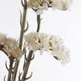 ZATRWIAN WRĘBNY sztuczny kwiat dekoracyjny z płatkami z jedwabistej tkaniny - 64 cm - kremowy 2