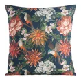 Poszewka FLORE 15 zdobiona kwiatowym printem - 45 x 45 cm - ceglasty 1