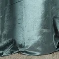 Welwetowa zasłona z listwą przetykaną błyszczącą nicią - 140 x 250 cm - turkusowy 3
