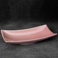 Patera ceramiczna SIMONA z perłowym połyskiem - 31 x 17 x 7 cm - różowy 1