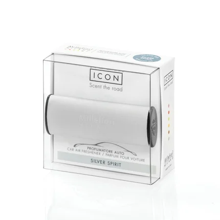 MILLEFIORI Zapach do samochodu CAR ICON Silver Spirit MILLEFIORI Zapach do samochodu CAR ICON Silver Spirit - 7 x 2.5 x 1 cm