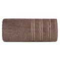 Ręcznik JONAS z bawełny z ozdobną żakardową bordiurą z marszczeniem - 70 x 140 cm - brązowy 3