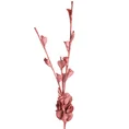 SZTUCZNY KWIAT dekoracyjny z pianki foamiran obsypany brokatem - 112 cm - różowy 1