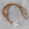Dekoracyjny sznur TONI do upięć z kryształem - 44 cm - złoty 1