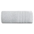 Ręcznik bawełniany MIRENA w stylu boho z frędzlami - 50 x 90 cm - srebrny 3