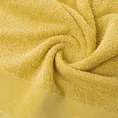 EVA MINGE Ręcznik JULITA gładki z miękką szenilową bordiurą - 50 x 90 cm - musztardowy 5