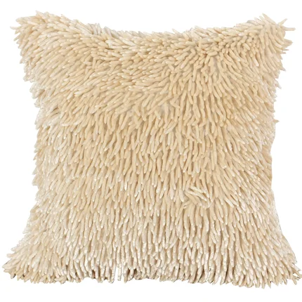 Poszewka SHAGGY z długimi ozdobnymi frędzlami Poszewka SHAGGY z długimi ozdobnymi frędzlami - 50 x 50 cm