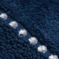 Miękki bawełniany dywanik CHIC zdobiony kryształkami - 60 x 90 cm - granatowy 4