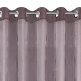 Firana w pionowe pasy z półtransparentnej tkaniny - 140 x 250 cm - brązowy 3
