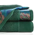 EWA MINGE Komplet ręczników CAMILA w eleganckim opakowaniu, idealne na prezent - 2 szt. 70 x 140 cm - butelkowy zielony 3