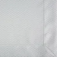 Obrus JULIA  tkany w drobny geometryczny wzór ze srebrną nitką i listwą na brzegach - 140 x 240 cm - biały 5