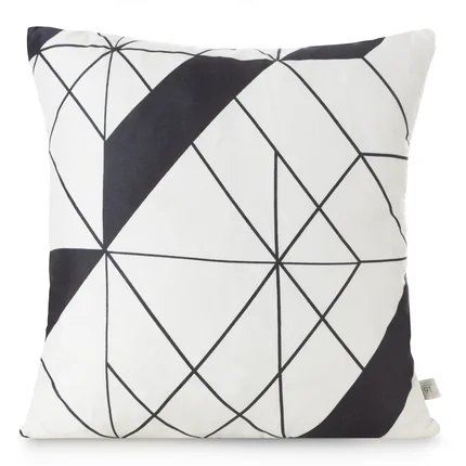 DESIGN 91 Poszewka GEO 01 z mikrofibry z nadrukiem geometrycznym DESIGN 91 Poszewka GEO 01 z mikrofibry z nadrukiem geometrycznym - 40 x 40 cm